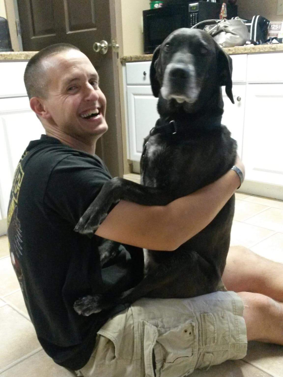 SSG Leek with his dog Molly May