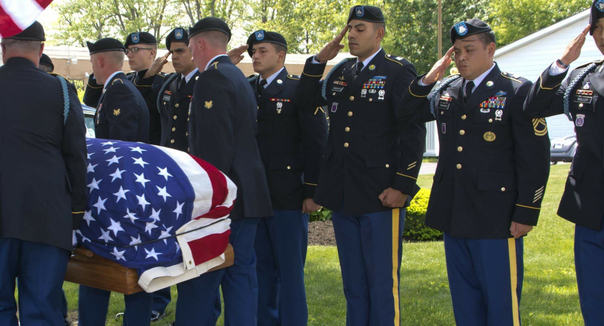 SSG Leek's funeral